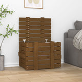 Contenitore Portaoggetti Ambra 58x40,5x42cm Legno Massello Pino