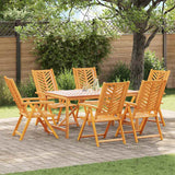 Set da Pranzo per Giardino 7 pcs Marrone