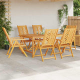 Set da Pranzo per Giardino 7 pz Marrone