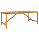 Set da Pranzo per Giardino 7 pcs Marrone