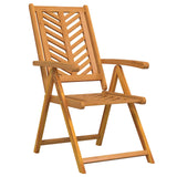 Sedia da Giardino 6 pcs Marrone Legno di Acacia Massello
