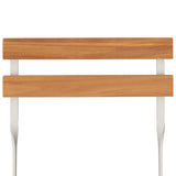 Set Bistrò Pieghevole 3pz in Legno Massello di Acacia e Acciaio
