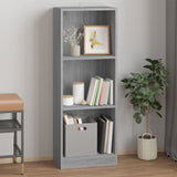 Libreria 3 Ripiani Grigio Sonoma 40x24x109 cm Legno truciolato