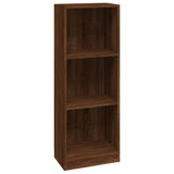 Libreria 3 Ripiani Rovere Marrone 40x24x109cm Legno truciolato