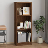 Libreria 3 Ripiani Rovere Marrone 40x24x109cm Legno truciolato
