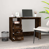 Scrivania Cassetti Rovere Fumo 102x50x76 cm Legno truciolato