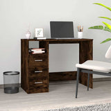 Scrivania Cassetti Rovere Fumo 102x50x76 cm Legno truciolato