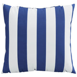 Cuscini Decorativi 4 pz Blu e Bianco 40x40 cm Tessuto