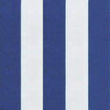 Cuscino per Pallet Strisce Bianche e Blu 50x50x12 cm in Tessuto