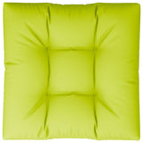 Cuscino per Pallet Verde Brillante 70x70x12 cm in Tessuto