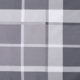 Cuscino per Pallet a Quadri Grigi 70x70x12 cm in Tessuto