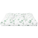Cuscino per Pallet con Motivo a Foglie 70x70x12 cm in Tessuto