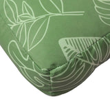 Cuscino per Pallet con Motivo a Foglie 70x70x12 cm in Tessuto