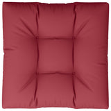 Cuscino per Pallet Rosso Vino 80x80x12 cm in Tessuto