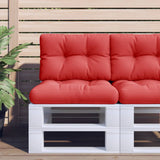 Cuscino per Pallet Rosso 60x40x12 cm in Tessuto