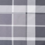 Cuscino per Pallet a Quadri Grigi 60x40x12 cm in Tessuto