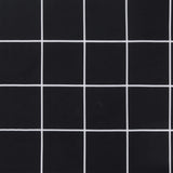 Cuscino per Pallet Motivo a Quadri Nero 80x40x12 cm in Tessuto