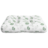 Cuscino per Pallet Motivo a Foglie 58x58x10cm in Tessuto Oxford