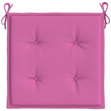 Cuscini per Sedia 4 pz Rosa 40x40x4 cm in Tessuto