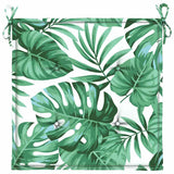 Cuscini per sedie 4 pz Motivo Foglia 50 x 50 x 4 cm