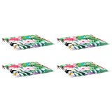 Cuscini per Sedia 4 pz Multicolore 50x50x4 cm in Tessuto