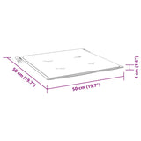 Cuscini per Sedia 4 pz Multicolore 50x50x4 cm in Tessuto