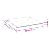 Cuscini per Sedia 2 pz Rosa 50x50x4 cm in Tessuto