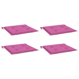 Cuscini per Sedia 4 pz Rosa 50x50x4 cm in Tessuto