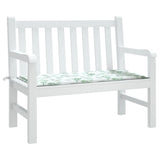 Cuscino per Panca a Foglie 100x50x3 cm in Tessuto Oxford
