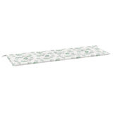 Cuscino per Panca a Foglie 150x50x3 cm in Tessuto Oxford