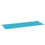 Cuscino Panca da Giardino Turchese 150x50x4cm in Tessuto Oxford