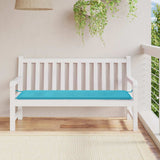 Cuscino Panca da Giardino Turchese 150x50x4cm in Tessuto Oxford
