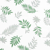 Cuscino Panca da Giardino Motivo a Foglie 200x50x4 cm Tessuto