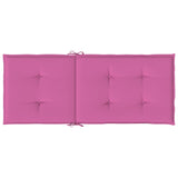 Cuscini per Sedia con Schienale Alto 6pz Rosa in Tessuto