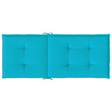 Cuscini per Sedia con Schienale Alto 6 pz Turchese in Tessuto