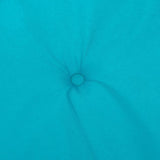 Cuscini per Sedia con Schienale Alto 6 pz Turchese in Tessuto