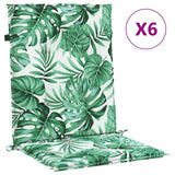 Cuscini posteriori Foglia 6 pcs Motivo Foglia 100 x 50 x 3 cm