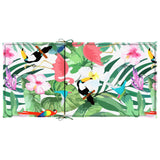 Cuscini per Sedia Schienale Basso 4 pz Multicolore in Tessuto