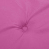 Cuscini per Sedia con Schienale Basso 4 pz Rosa in Tessuto
