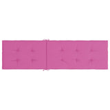 Cuscino per Sedia a Sdraio Rosa in Tessuto Oxford