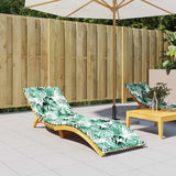 Cuscino Lounger Motivo Foglia 200 x 70 x 3 cm Tessuto Oxford