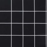 Cuscini per Sedia 2pz Motivo a Quadri Nero 40x40x7 cm Tessuto
