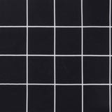 Cuscini per Sedia 6 pz Motivo a Quadri Nero 40x40x7 cm Tessuto