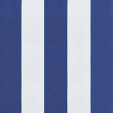 Cuscini per Sedia 4pz Bianco e Blu 50x50x7 cm Tessuto Oxford