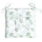 Cuscini per Sedia 6 pz a Foglie 50x50x7 cm Tessuto Oxford
