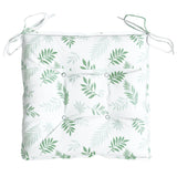 Cuscini per Sedia 6 pz a Foglie 50x50x7 cm Tessuto Oxford