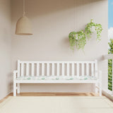 Cuscino Panca da Giardino Motivo a Foglie 200x50x7 cm Tessuto