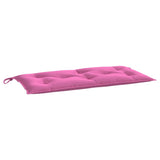 Cuscini per Panca da Giardino 2 pz Rosa 100x50x7 cm in Tessuto