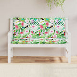 Cuscini Panca da Giardino 2pz Multicolore 120x50x7cm in Tessuto