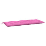 Cuscini per Panca da Giardino 2 pz Rosa 120x50x7 cm in Tessuto